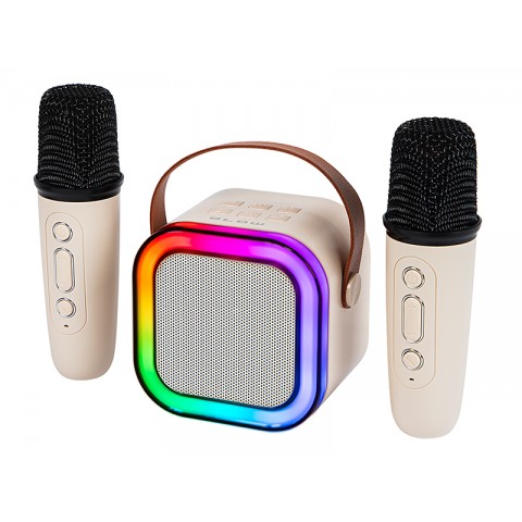 Karaoke sistema RGB Bluetooth su 2 mikrofonais Blow